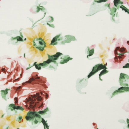 Tissu blanc avec fleurs // TPA13