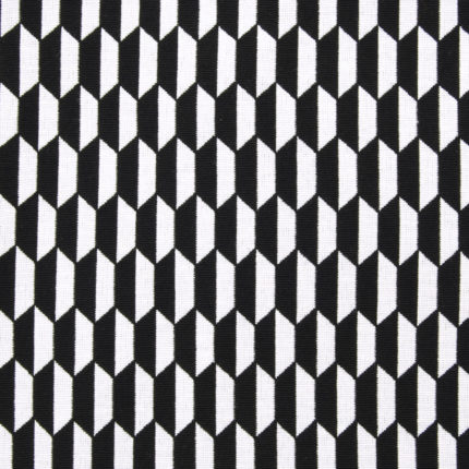Tissu graphique noir et blanc // TPA10