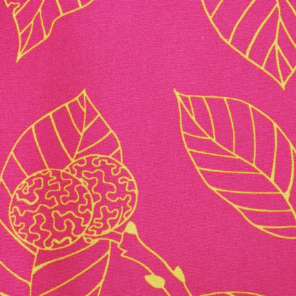 Tissu rose et jaune // TPA55